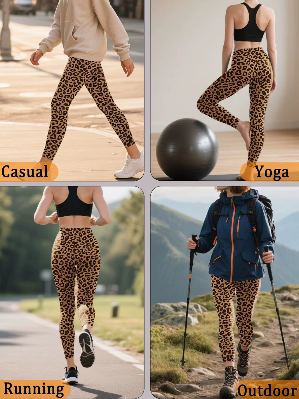 Women Yoga Leggings with Pockets High Waisted Super Soft Tummy Control for Workout Running