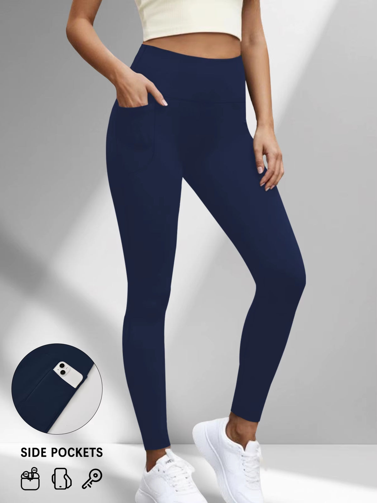 Women Yoga Leggings with Pockets High Waisted Super Soft Tummy Control for Workout Running
